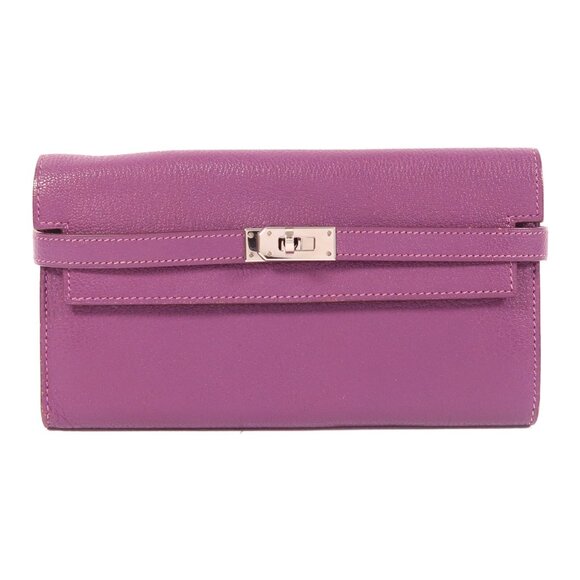 Hermes Handbags - ❤️HERMES Kelly Long Wallet - Purple❤️